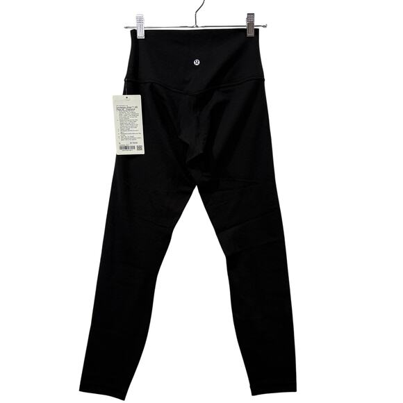Lululemon Women Size 6 Pants Align High-Rise 25" NEW Textured Diamond Black Yoga - Picture 2 of 12
